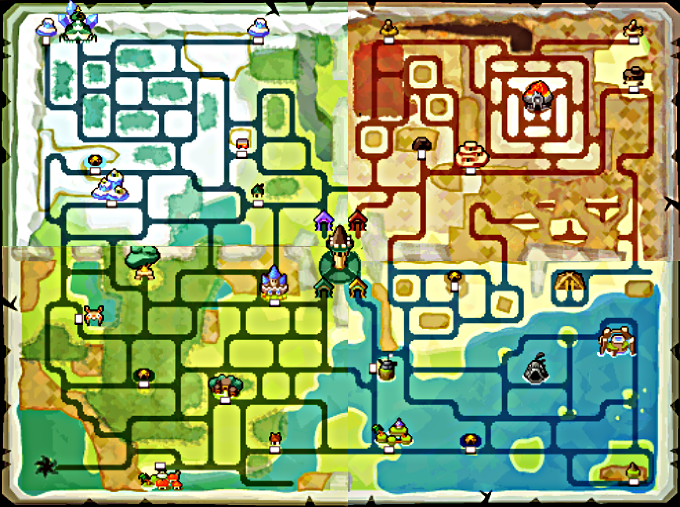 Spirit Tracks Map